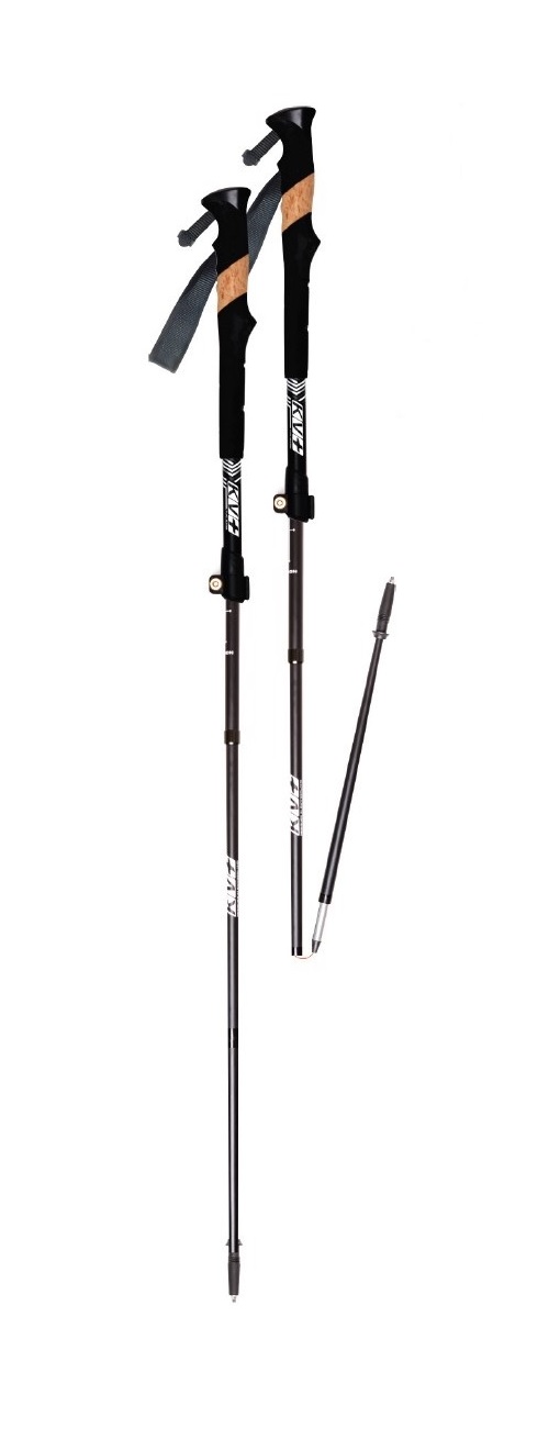 

Палки для треккинга KV+ Furka, 4 section telescope pole, 8W16, Серебристый;черный, Furka 4 section telescope pole
