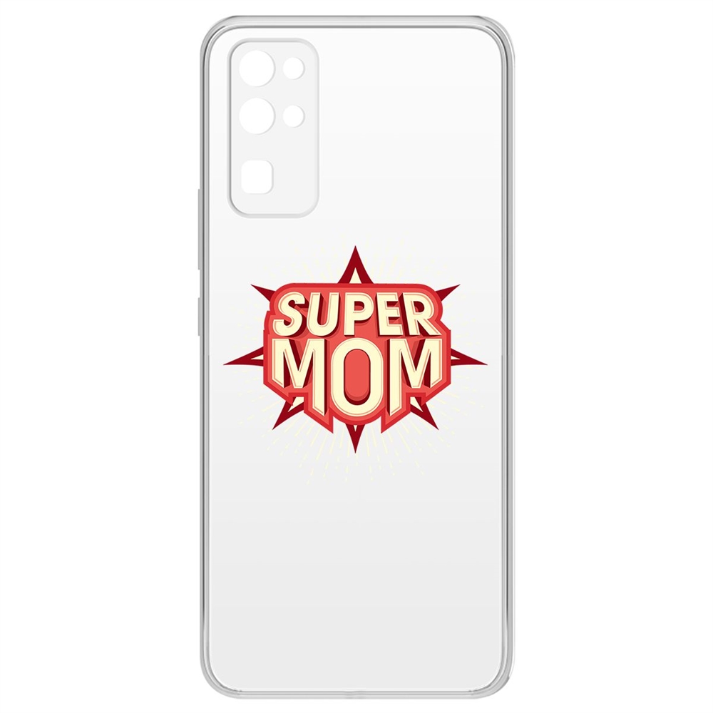 

Чехол-накладка Krutoff Clear Case Супер Мама для Honor 30