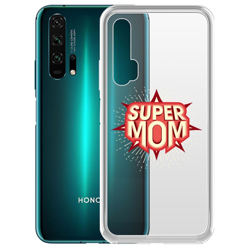 

Чехол-накладка Krutoff Clear Case Супер Мама для Honor 20 Pro/Nova 5T