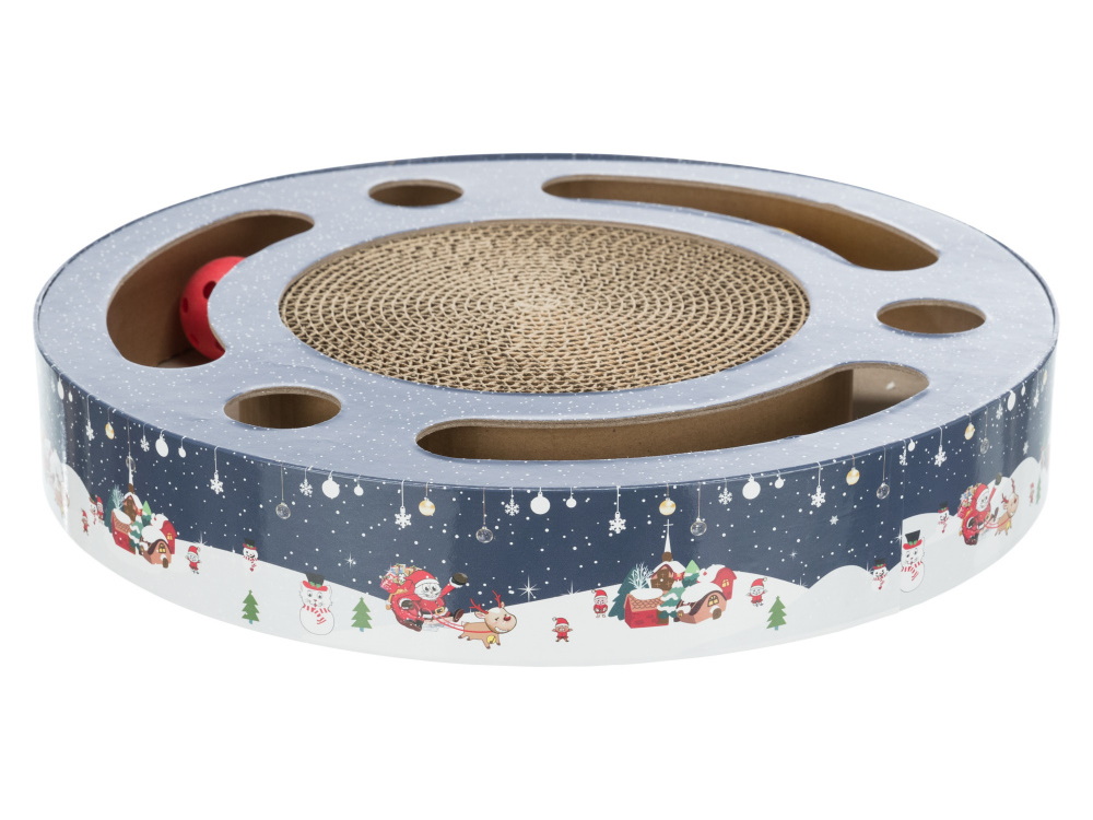 

Когтеточка Trixie 33х33х5,5см, рождественская с игрушками