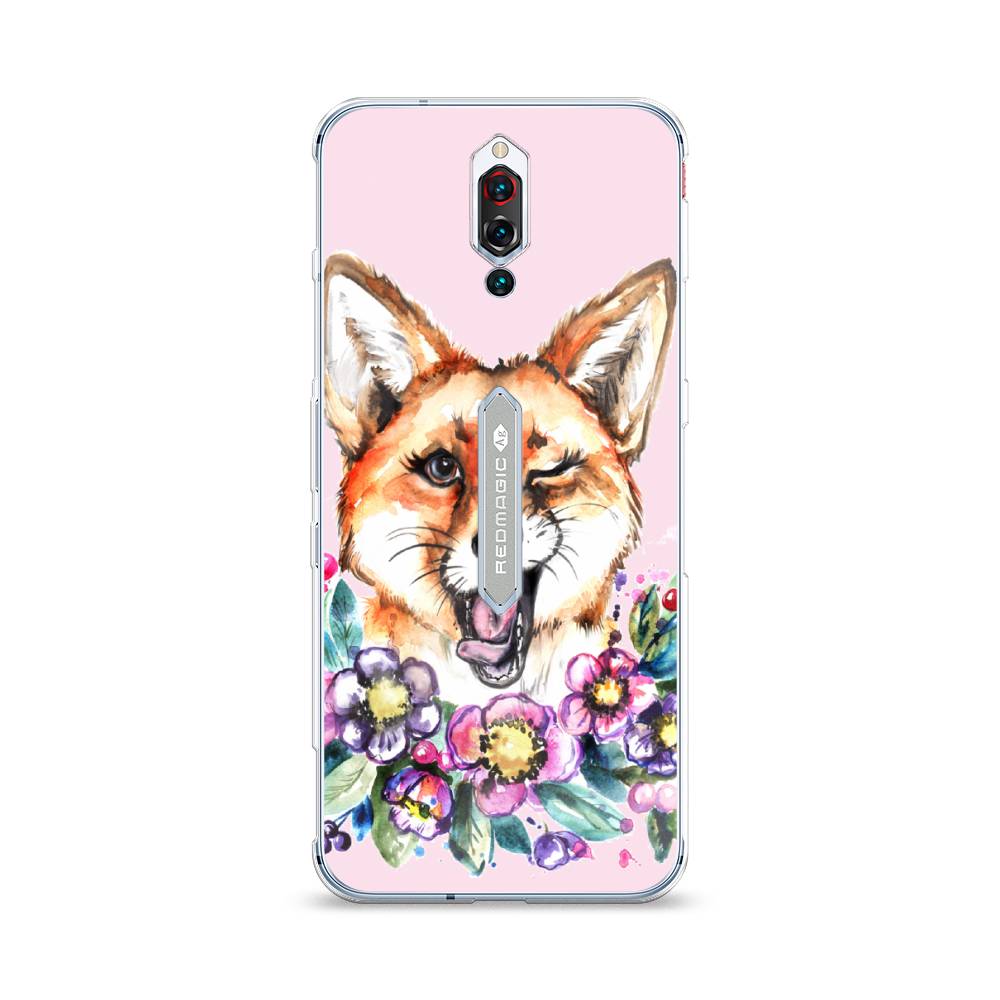 

Чехол Awog на ZTE Red Magic 5S / ЗТЕ Red Magic 5S "Подмигивающая лиса", Разноцветный, 134250-10