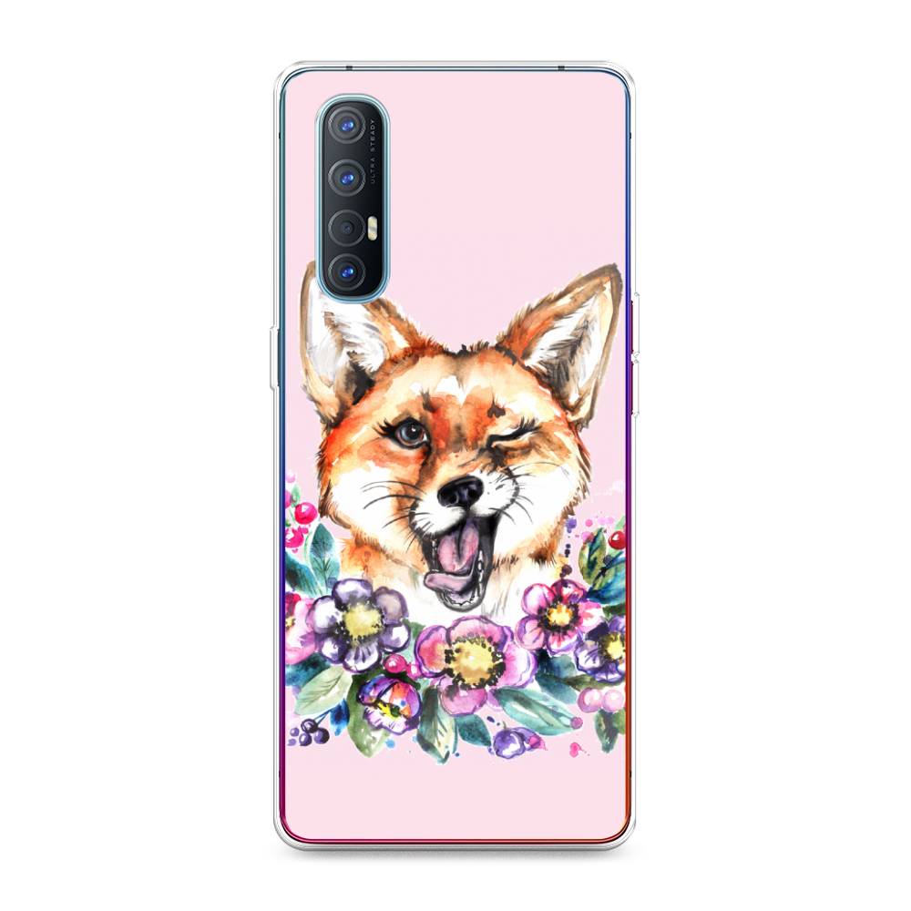 

Чехол Awog на Oppo Reno 3 Pro "Подмигивающая лиса", Разноцветный, 252550-10