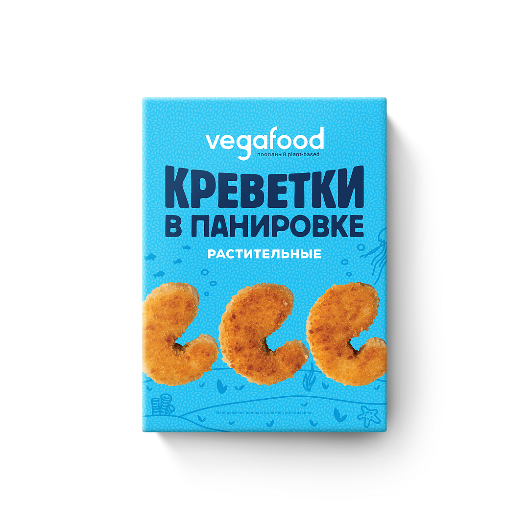

Креветки Vegafood в панировке растительные 200г шт