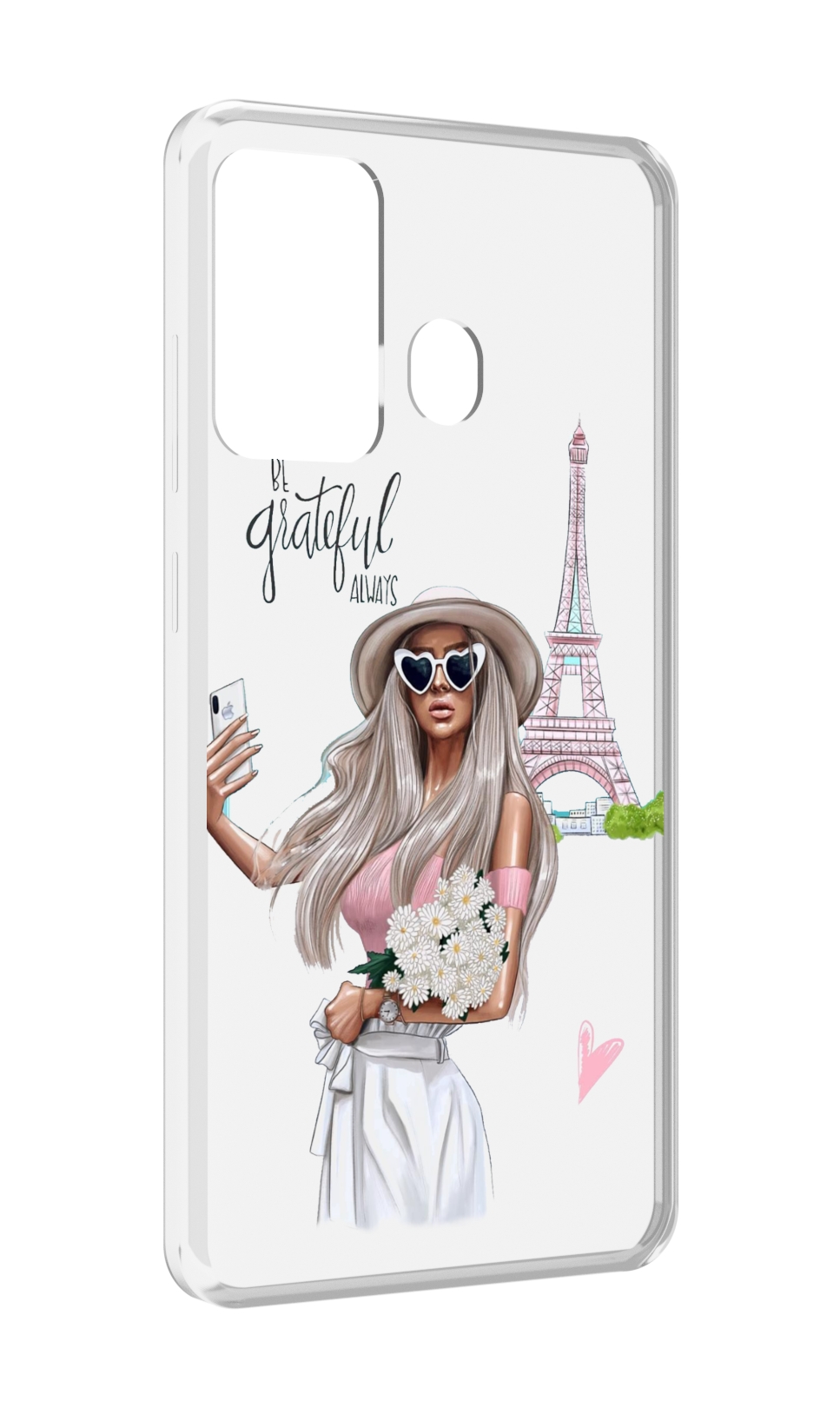 

Чехол MyPads Селфи-в-Париже женский для ITEL A27 / ITEL P17, Прозрачный, Tocco