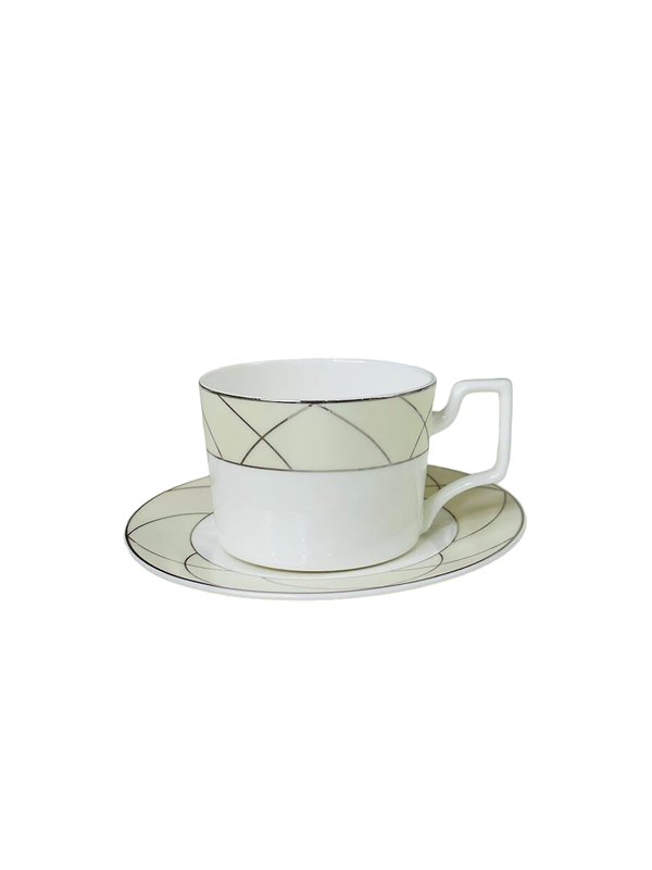 

Кофейный набор 12 предметов фарфор Lenardi Pandora cream 120мл 145-444