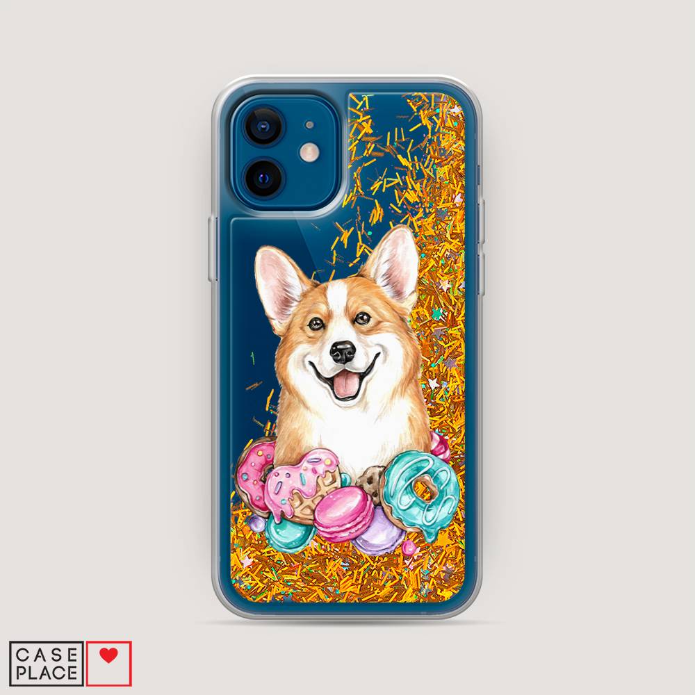 

Чехол Awog на Apple iPhone 12 mini / Айфон 12 mini "Корги и сладости", Разноцветный, 12690-1