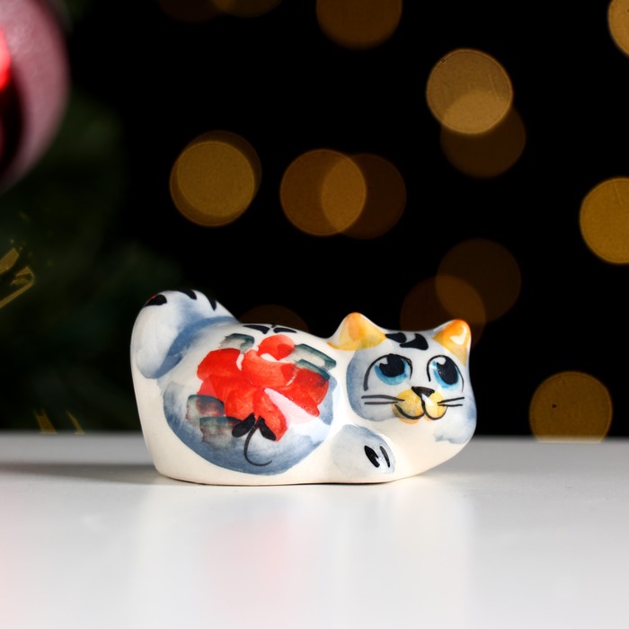 

Кошка "Лена" гжель, цвет