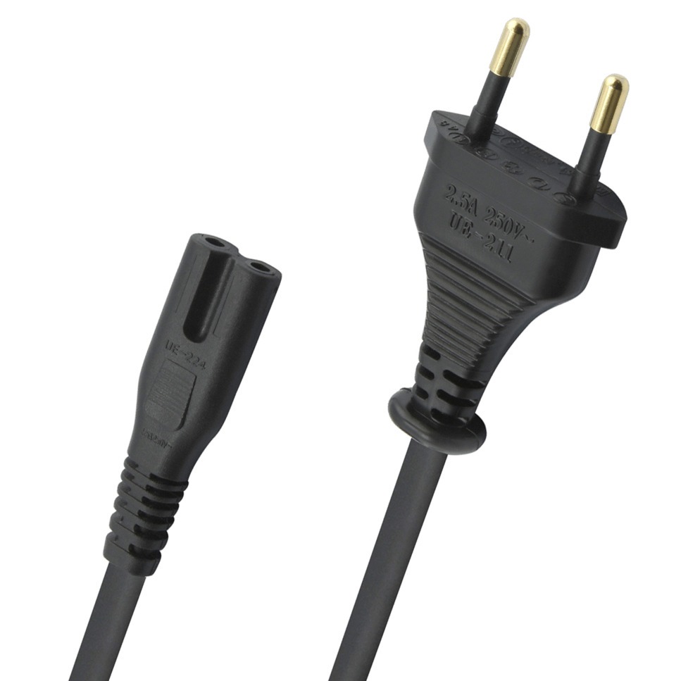 фото Кабель силовой schuko - iec c7 oehlbach 17048 performance powercord c7 black 5.0m