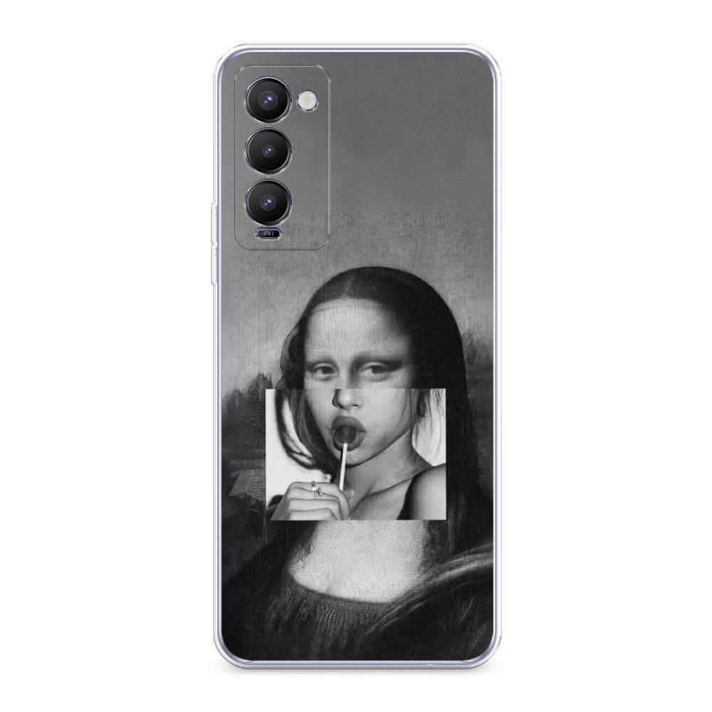 

Чехол Awog на Tecno Camon 18 "Mona Lisa sucking lollipop", Разноцветный, 300650-9