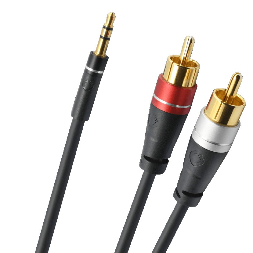 Кабель акустический Oehlbach Excellence Select Audio Jack RCA 2м (33191) черный