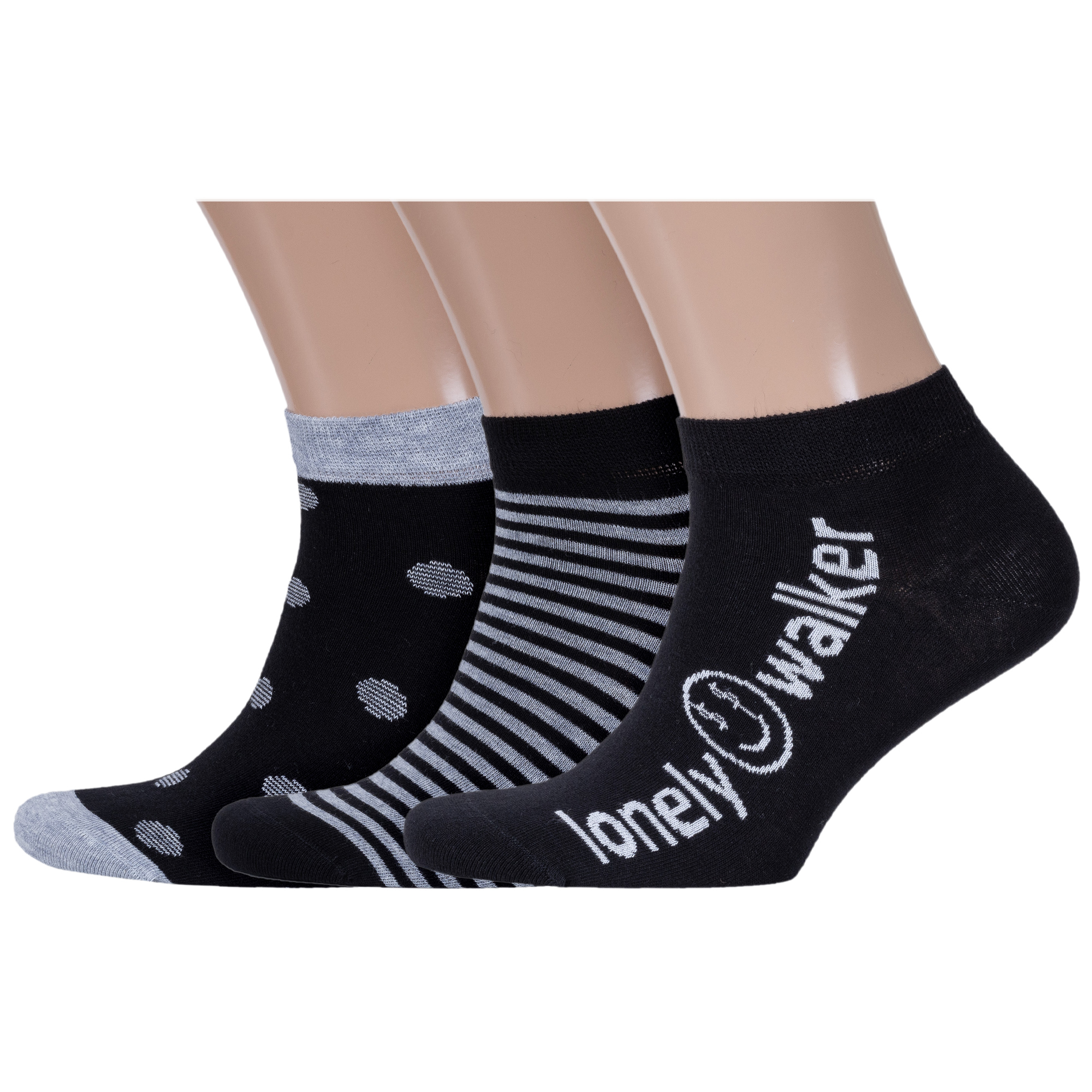 

Комплект носков мужских Rusocks 3-М3-23739 черных; серых 25-27, Черный;серый, 3-М3-23739