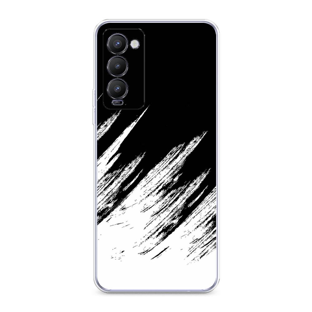 

Чехол Awog на Tecno Camon 18 "Черно белые брызги", Разноцветный, 300650-3