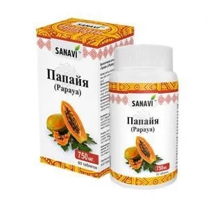 Папайя (Papaya) для красивой кожи Sanavy таблетки 60 шт.