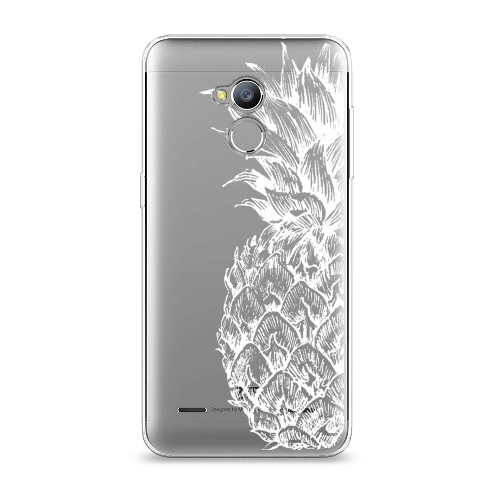 

Чехол Awog на ZTE Blade V7 Lite / ЗТЕ Блэйд V7 Lite "Ананас графика белая", 130450-10