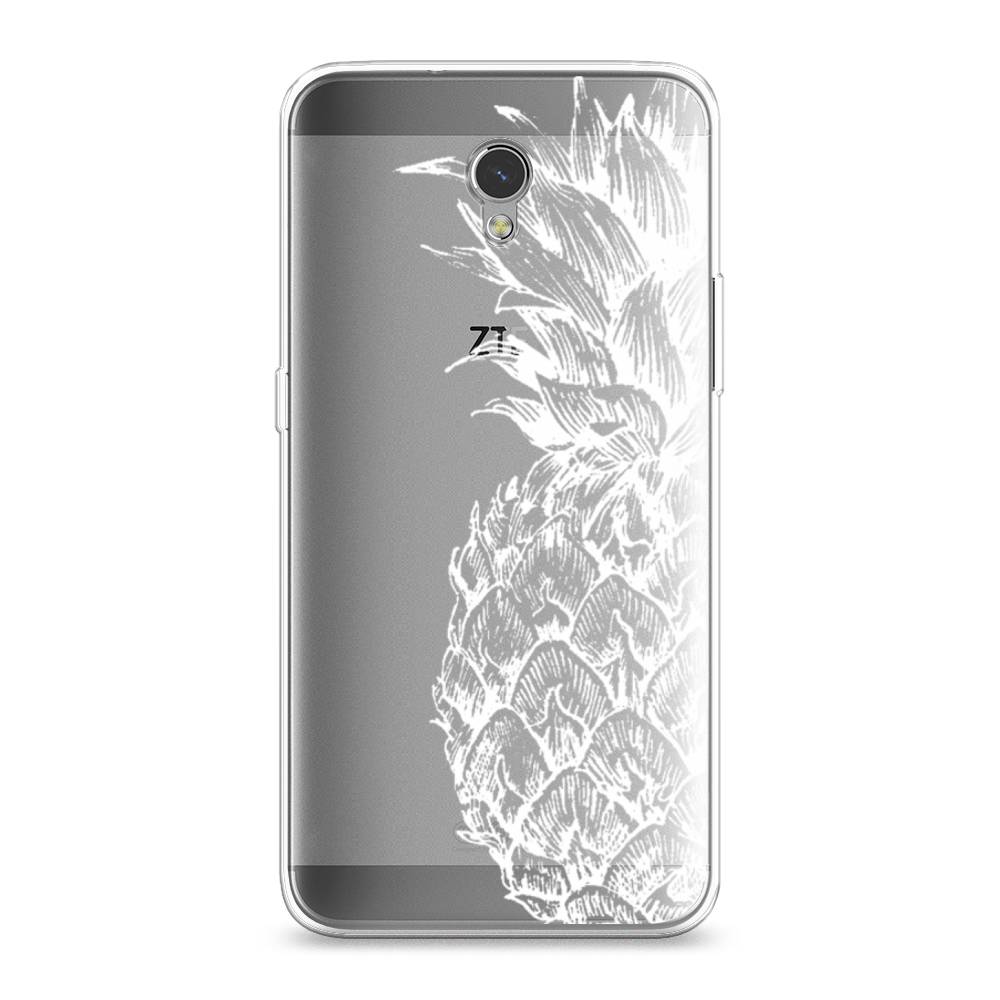 

Чехол Awog на ZTE Blade V7 / ЗТЕ Блэйд V7 "Ананас графика белая", Разноцветный, 131150-10