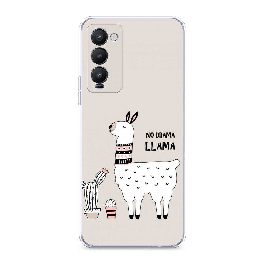 

Чехол Awog на Tecno Camon 18 "No drama LLama", Разноцветный, 300650-2