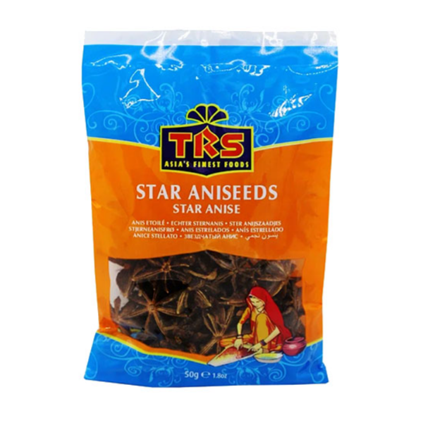 

Звездочки аниса (бадьяна) (anise seeds) TRS 50г