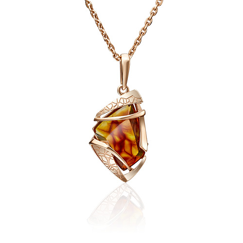 

Подвеска из золота с янтарем PLATINA jewelry 03-2817-00-271-1110-46, 03-2817-00-271-1110-46