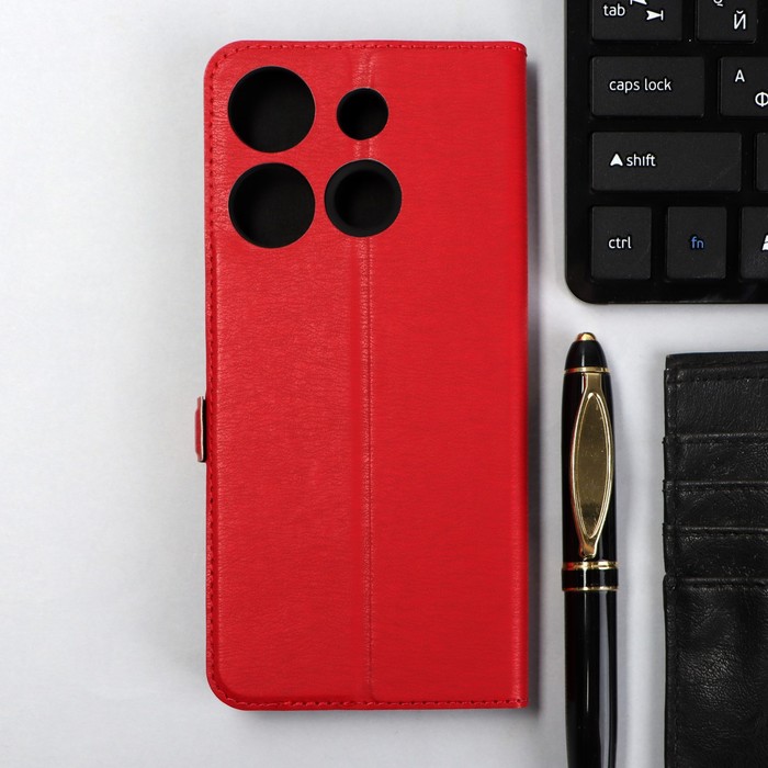 

Чехол-книжка Krutoff Eco Book для TECNO POP 7/ 7 Pro/ Spark Go 2023, красный