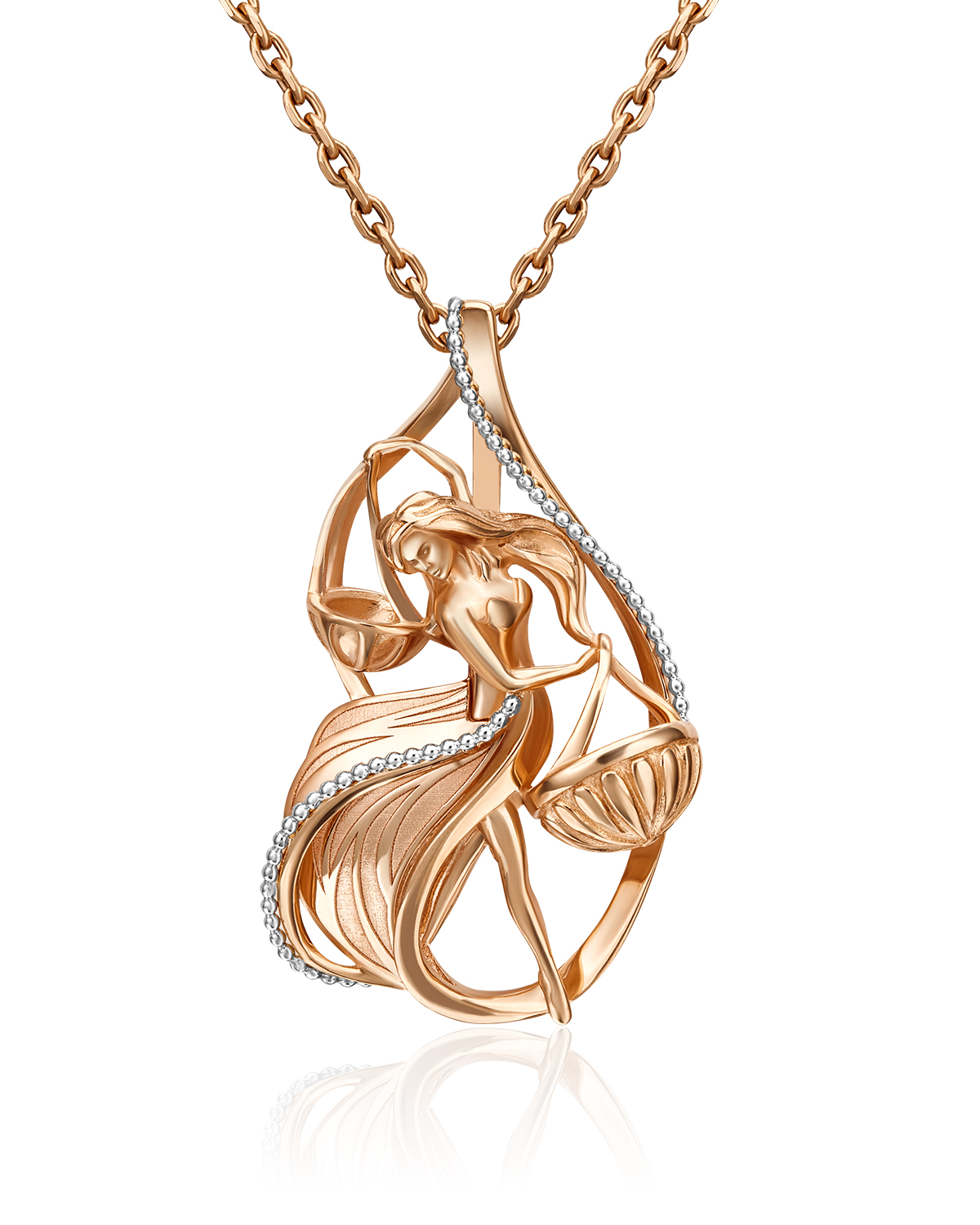 

Подвеска из красного золота/белого золота PLATINA jewelry 03-2814-06-000-1111-48, 03-2814-06-000-1111-48