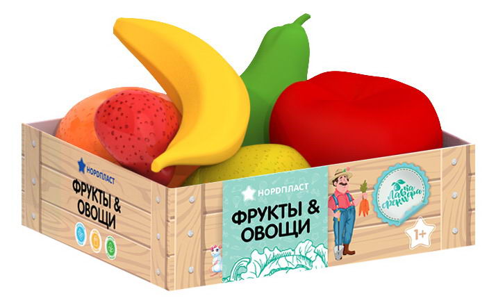 

Игровой набор НОРДПЛАСТ Фрукты, в ящике, 6 предметов