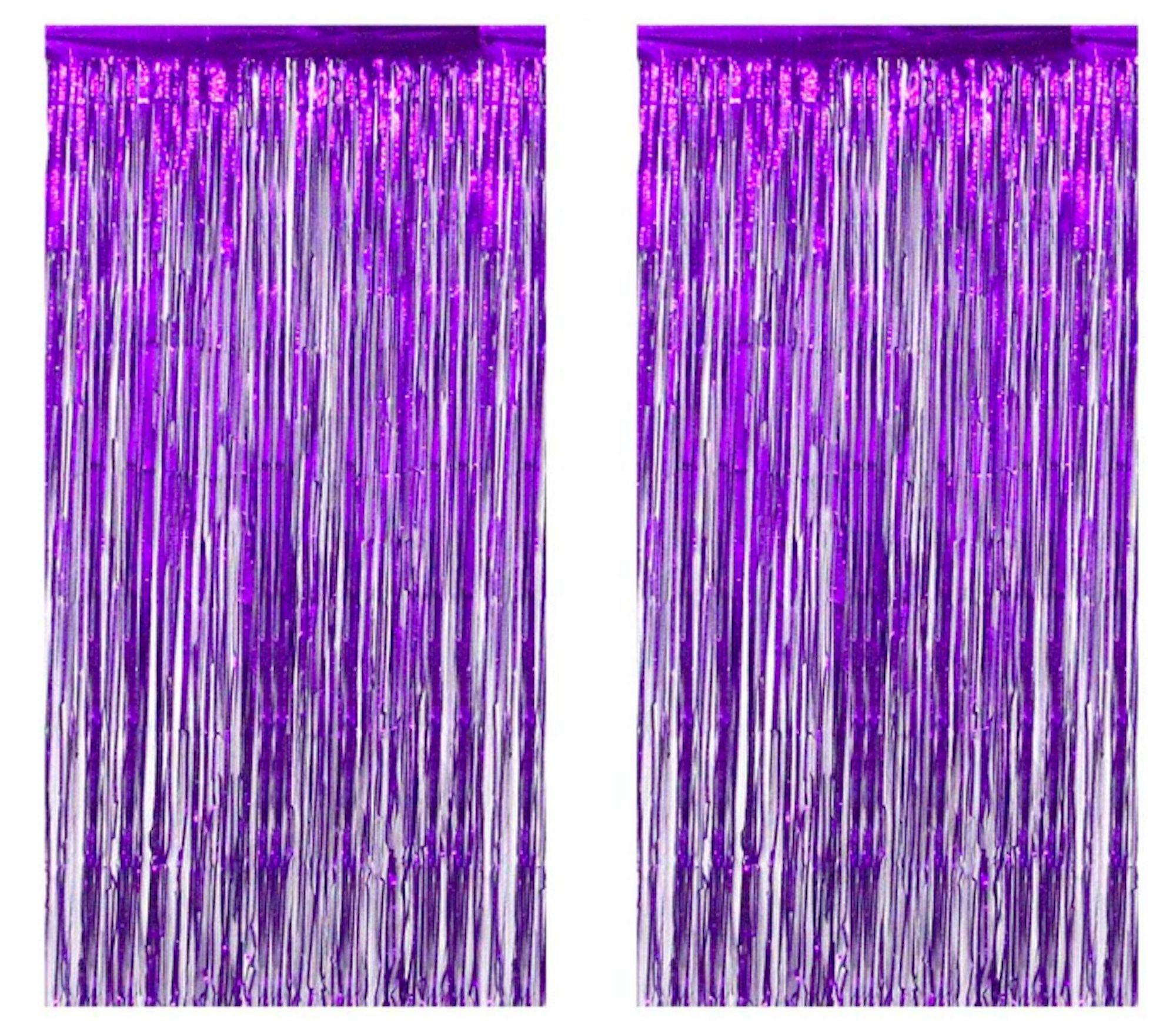 Новогодний дождик Штора Ripoma 00105101 2х1 м фиолетовый