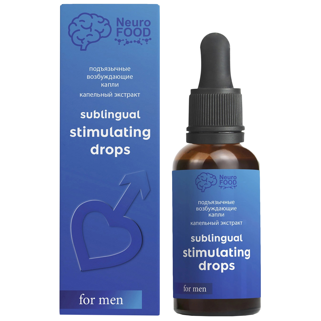 Neurofood Капли подъязычные возбуждающие NeuroFOOD для мужчин, 50 мл