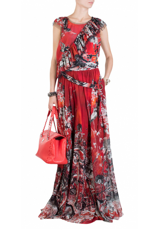 

Блуза женская Roberto Cavalli 81931 красная 44 IT, 81931