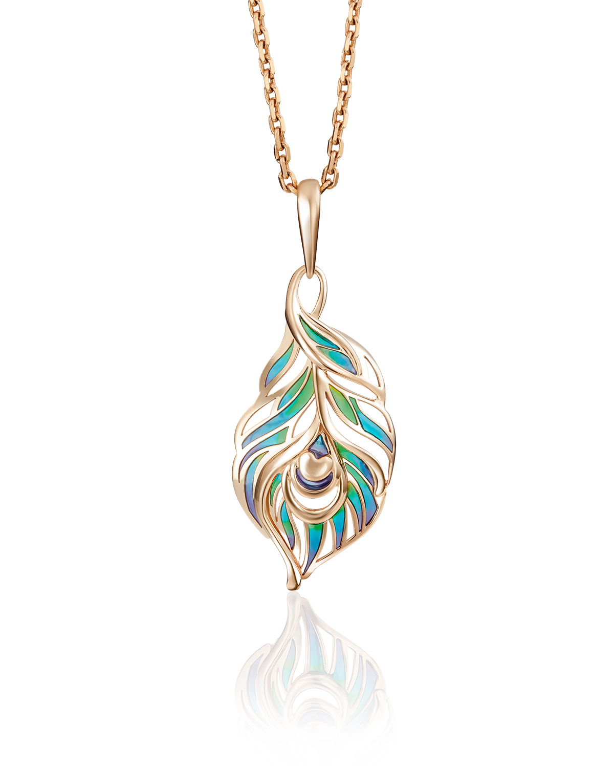 

Кулон из красного золота PLATINA jewelry 03-2770-00-000-1110-48, эмаль, 03-2770-00-000-1110-48
