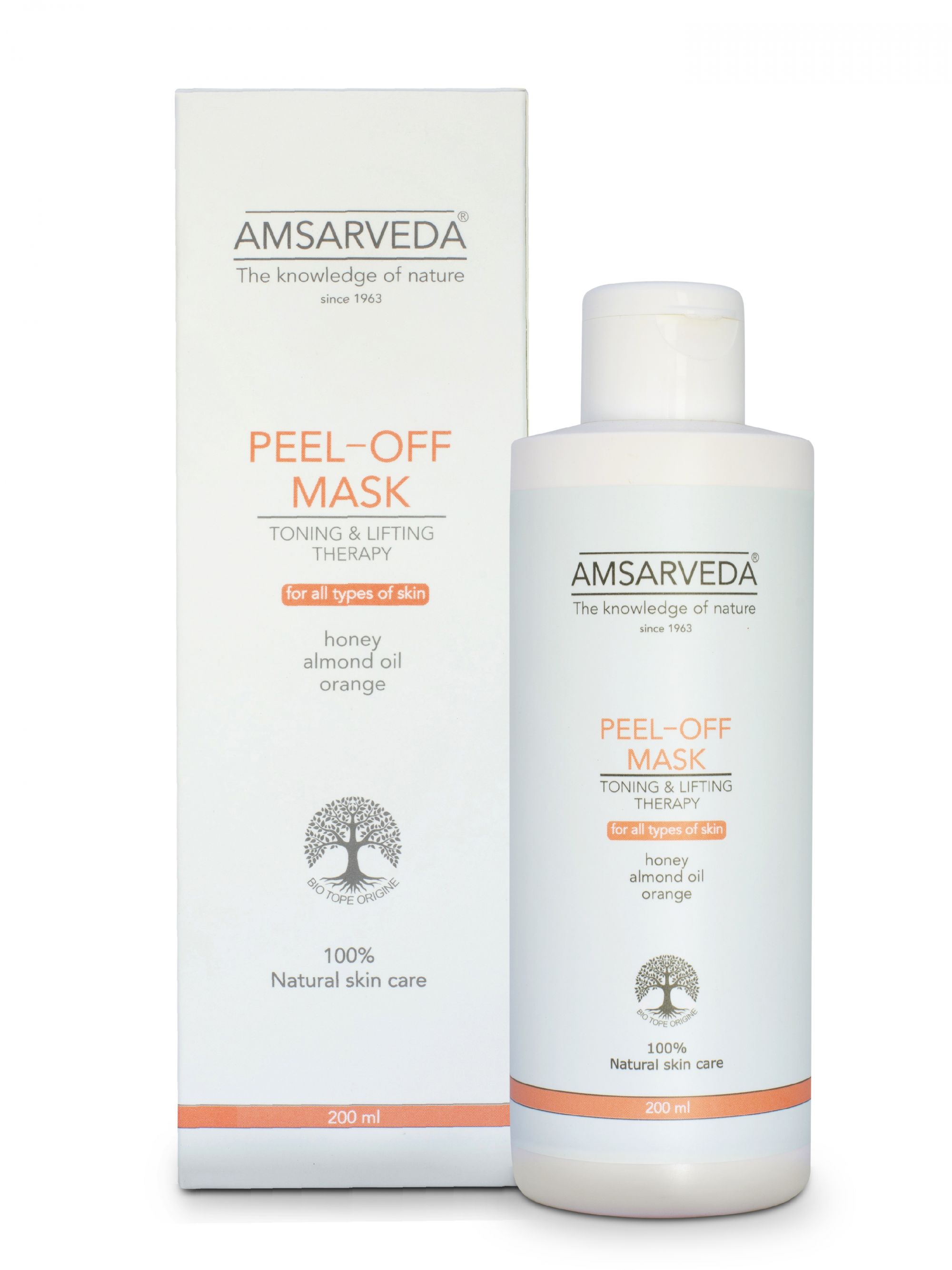 фото Маска-пленка amsarveda тонизирующая с лифтинг-эффектом для лица peel off mask, 200 мл