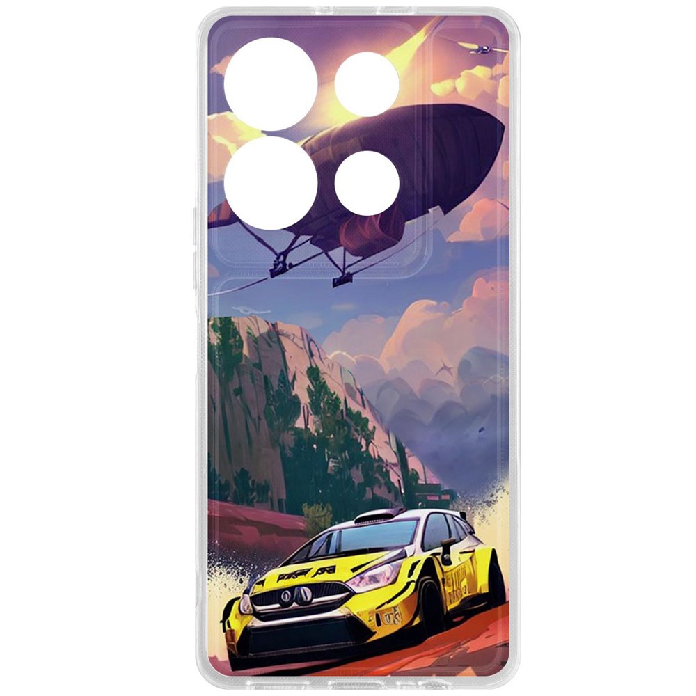 

Чехол-накладка Krutoff Clear Case Гонка для INFINIX Note 30 VIP, Прозрачный