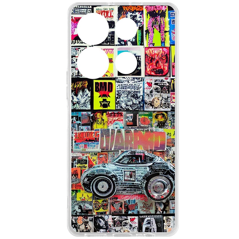 

Чехол-накладка Krutoff Clear Case Автопамфлет для INFINIX Note 30 VIP, Прозрачный