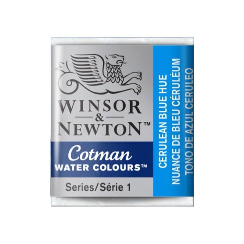 фото Winsor&newton "cotman", малая кювета, 3 шт, лазурный кадмий