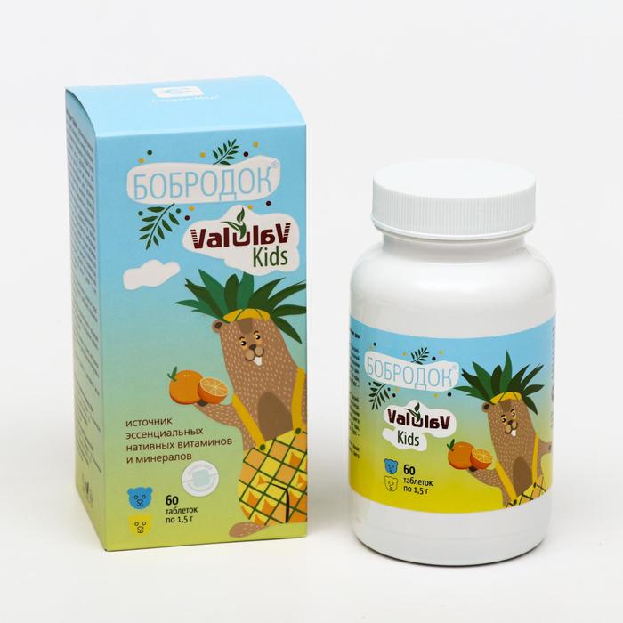 Бобродок ValulaV Kids витаминный таблетки 60 шт.