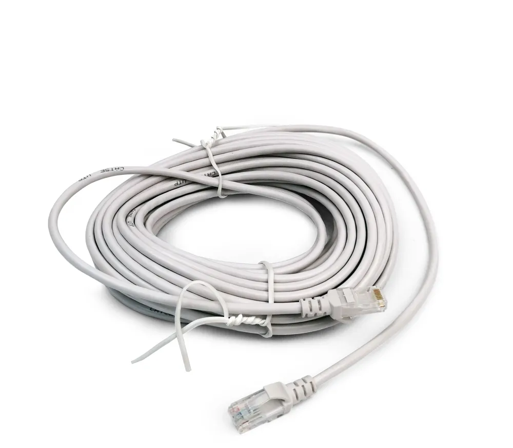 LAN кабель витая пара ZDK внутренний CCA, 15 метров, серый