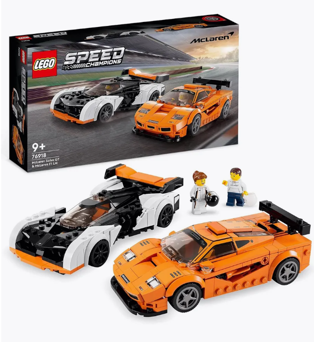 

Конструктор LEGO ЛЕГО Speed Champions McLaren F1, 581 деталей, 76918