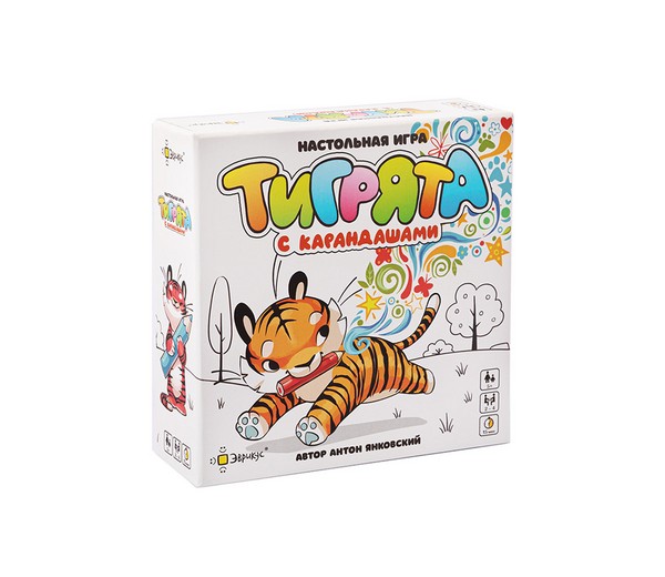 

Игры Игра настольная Тигрята с карандашами BG-17043, от
