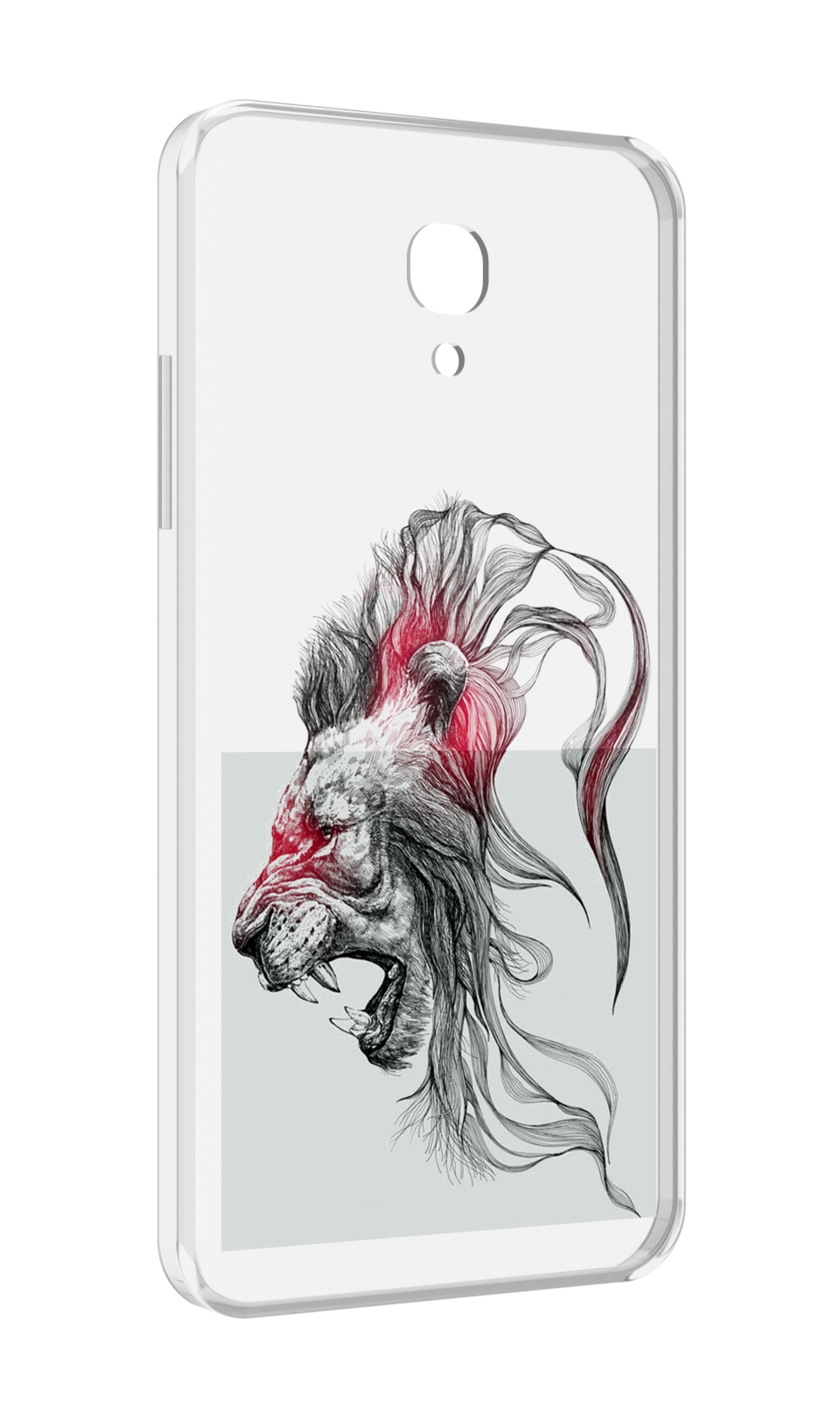 

Чехол MyPads разъяренный лев для Lenovo Vibe P2 5.5 (P2a42), Прозрачный, Tocco