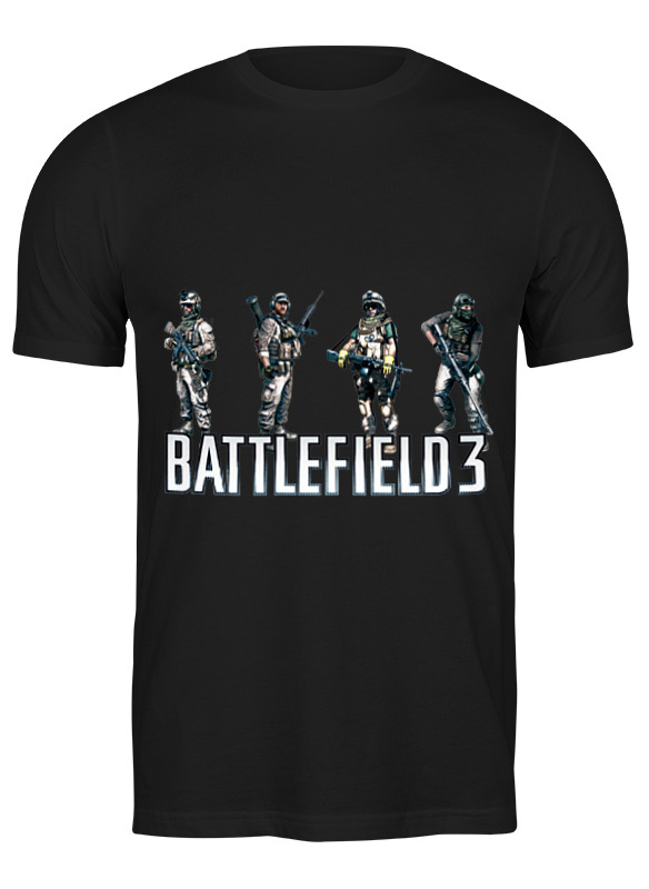 

Футболка мужская Printio Battlefield 3 черная 2XL, Черный, Battlefield 3