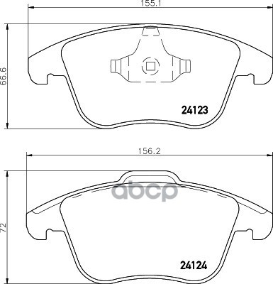 

Тормозные колодки HELLA PAGID/BEHR передние дисковые 8db355012891