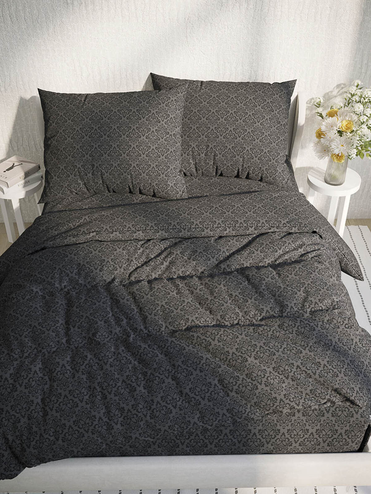 

Пододеяльник Cказка Классика (черная) евро 200х215 см, PT4851/6-0-0/1, Черный