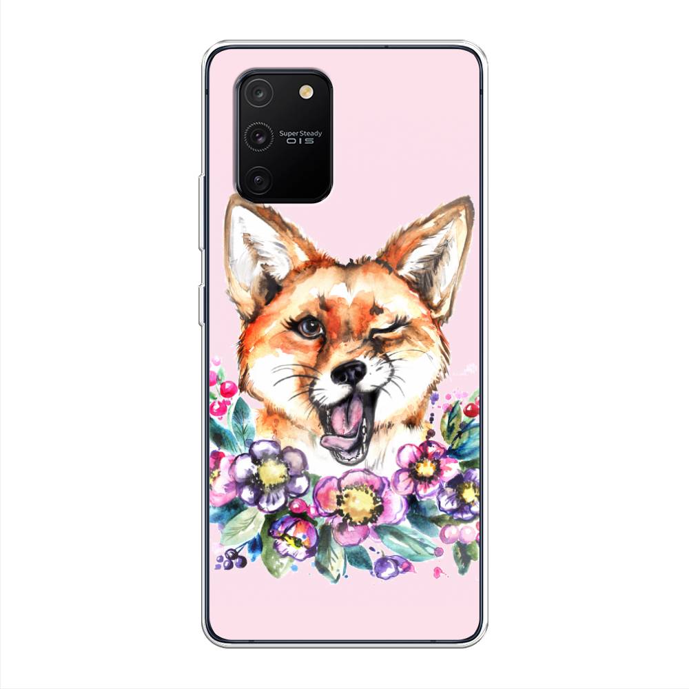

Чехол Awog на Samsung Galaxy S10 Lite / Самсунг S10 Lite "Подмигивающая лиса", Разноцветный, 210050-10