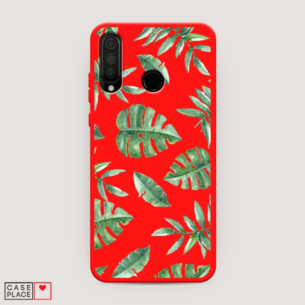 

Чехол Awog на Honor 20 Lite 2020 "Нарисованные пальмовые листья", Разноцветный, 611253-1