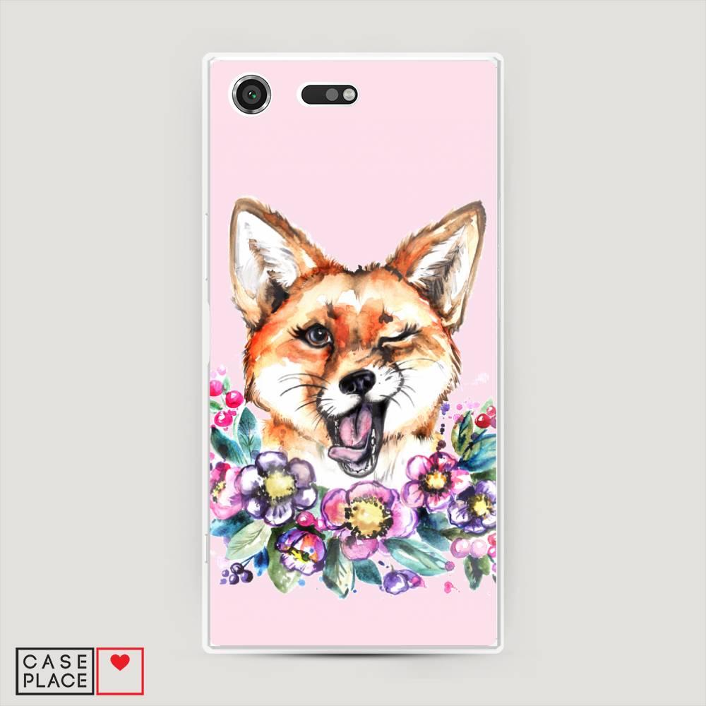 

Чехол Awog на Sony Xperia XZ Premium "Подмигивающая лиса", Разноцветный, 52450-10
