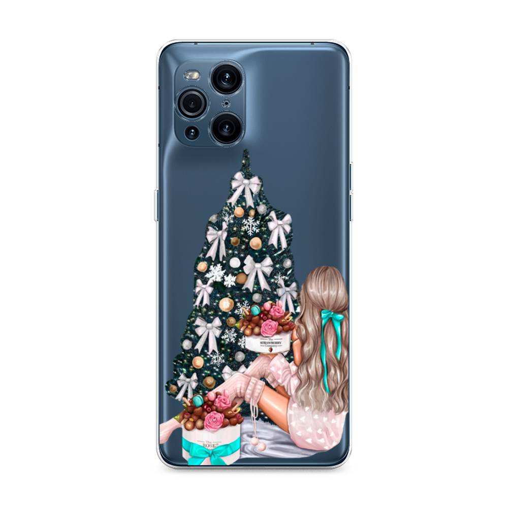 

Чехол для Oppo Find X3 Pro "New Year", Зеленый;бежевый;голубой, 255750-5
