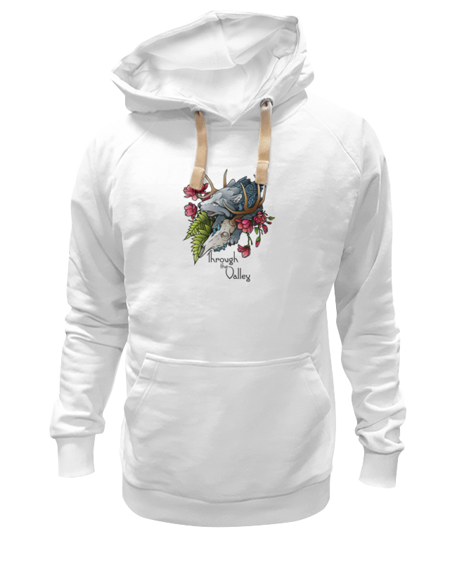 

Худи унисекс Printio Through the valley белое XL, Белый, Through the valley