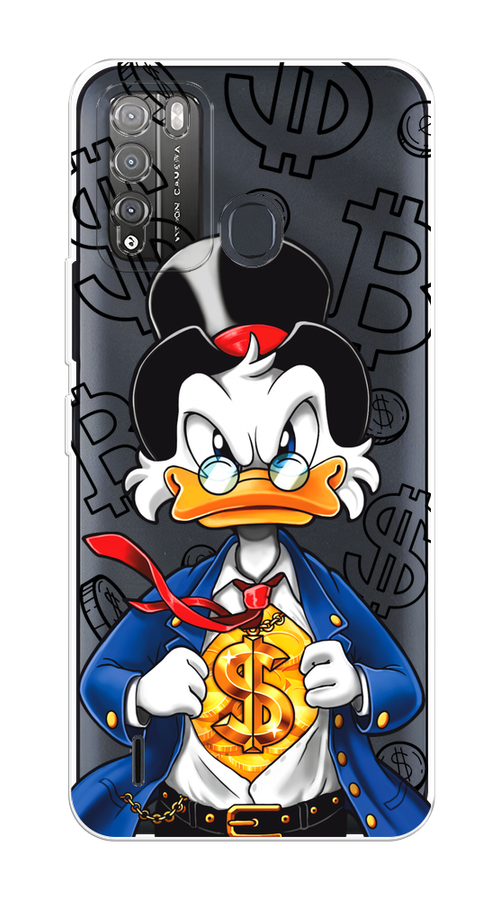 

Чехол на Itel Vision 1 Pro "Scrooge Goldman", Черный;белый;синий, 3200350-1