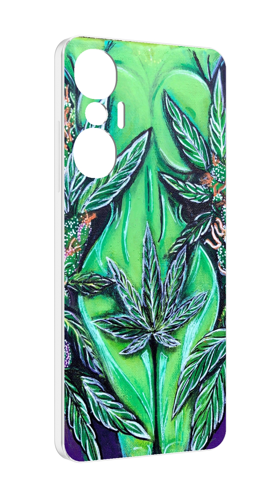 

Чехол MyPads зеленая девушка для Infinix Hot 20S противоударный, Tocco