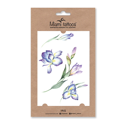 

Переводные тату Miami Tattoos Iris