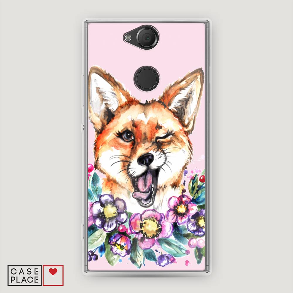 

Чехол Awog на Sony Xperia XA2 "Подмигивающая лиса", Разноцветный, 53150-10